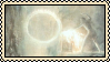 a stamp of Alan Lee's art of the forging of the One Ring, with a light yellow border.